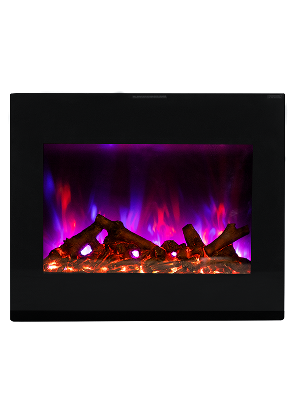 现代型  多功能红外遥控嵌入式电壁炉，多种3-5种火焰颜色可选，火焰颜色和亮度可调节