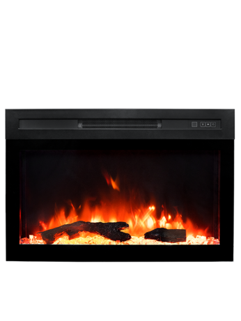 全功能遥控 可调节3-5种火焰颜色和亮度的电动插入式壁炉嵌入式电壁炉