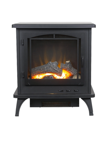 20寸优雅的独立式客厅取暖电壁炉，带过热保护，底部出风，逼真的火焰效果可全年享受